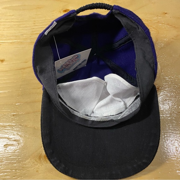 Vintage Disney Minnie Mouse felt / suede SAMPLE cap -purple Mickey Mouse OSFA - Picture 3 of 4